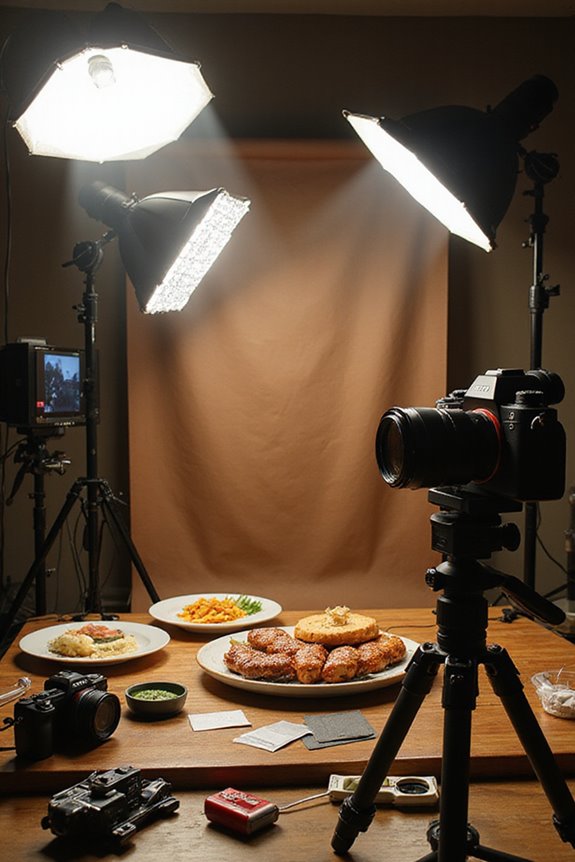 food photography camera setup
